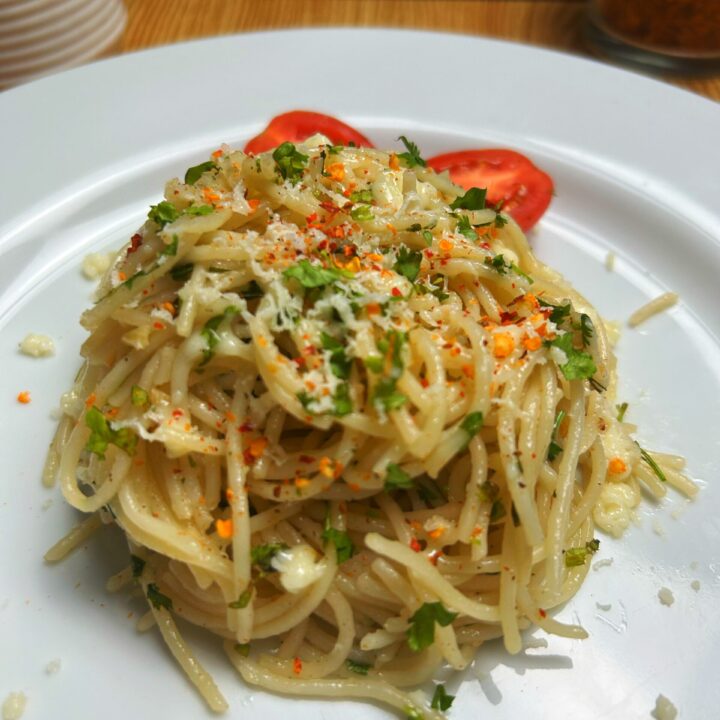 simple pasta with olive oil