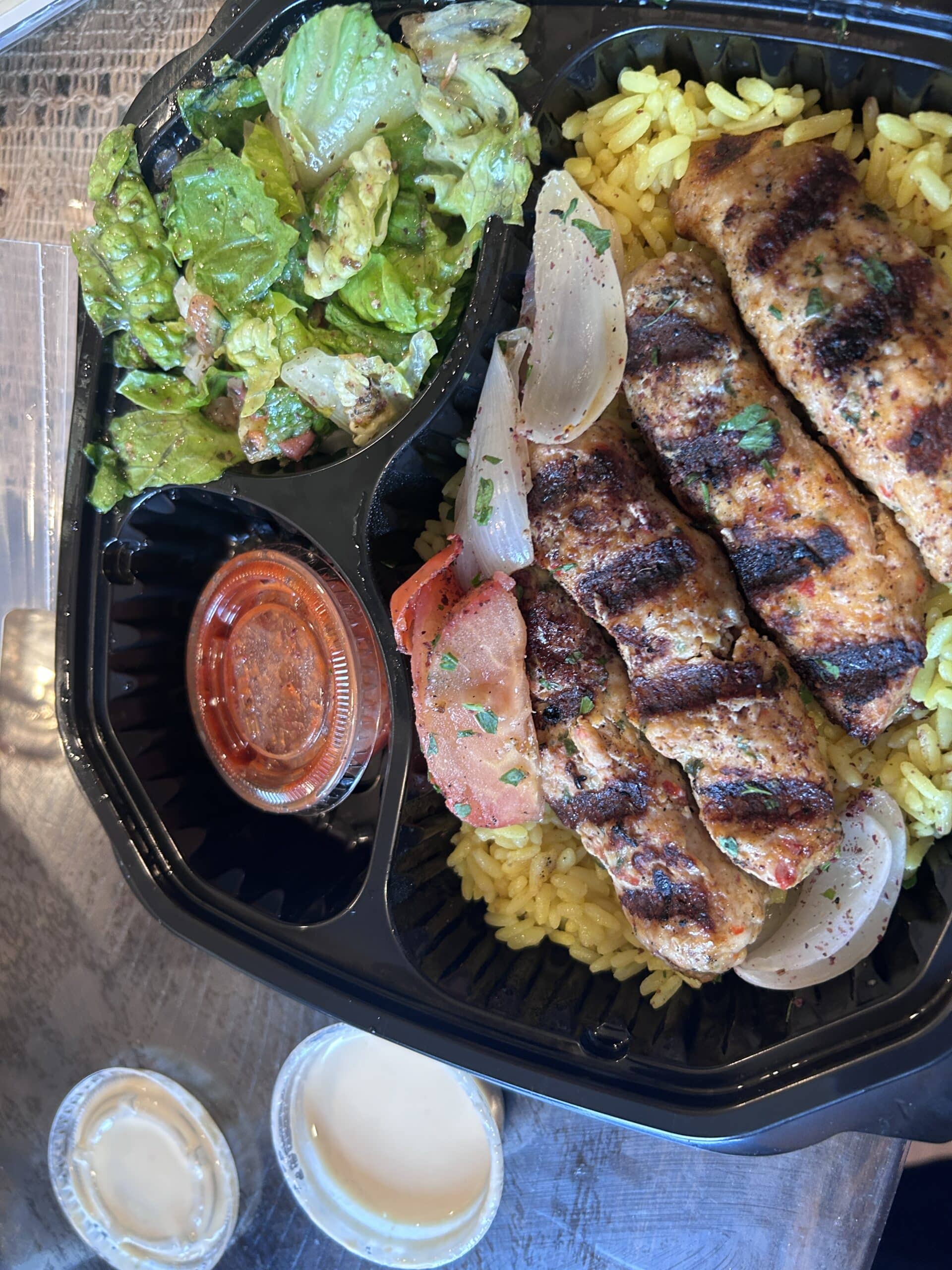 Kafta Kabab platter