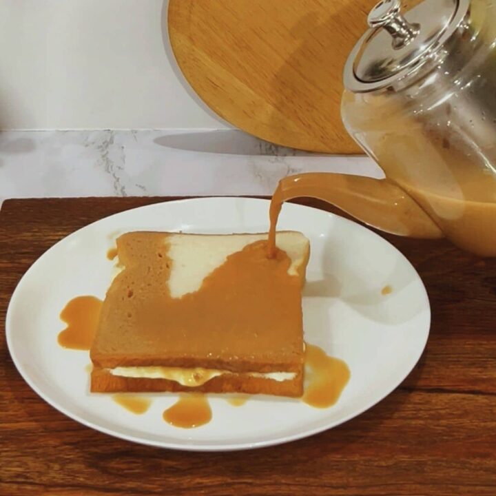 Viral Dubai Karak Chai Toast