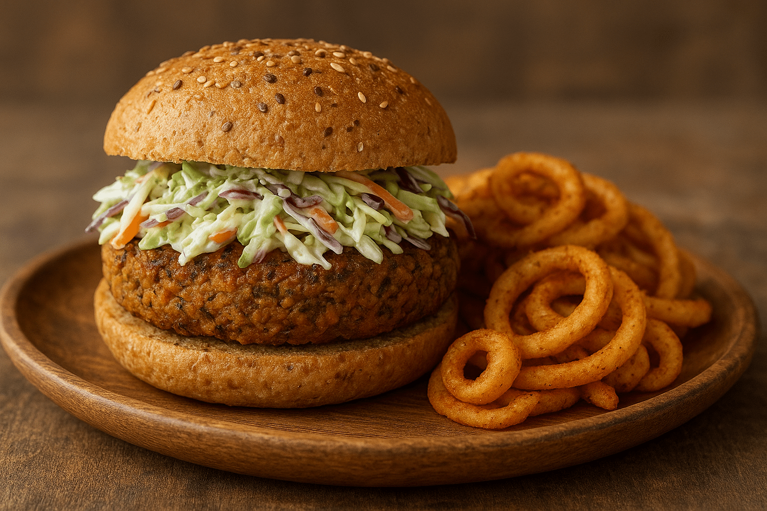 Veggie Burgers With Slaw Veggie Burgers With Slaw