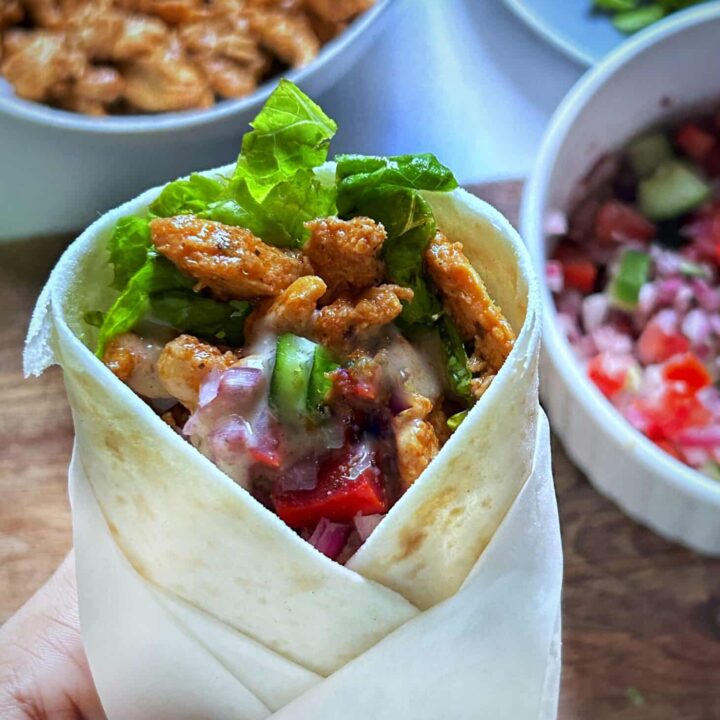 cajun chicken wrap