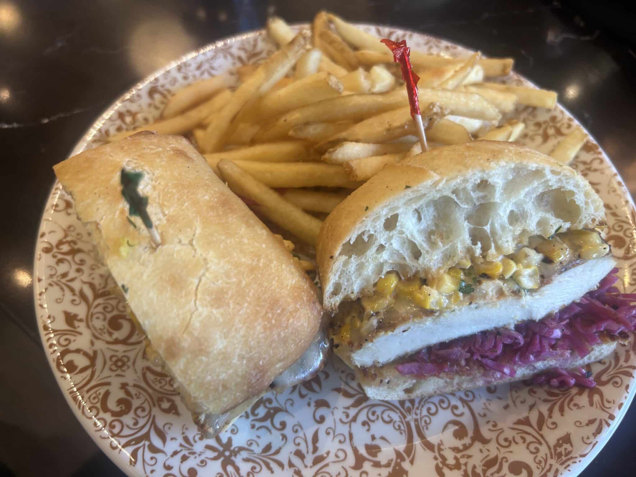 Chicken Sandwich with Fries Chicken Sandwich with Fries