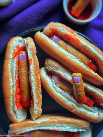 Halloween Hot Dog Fingers