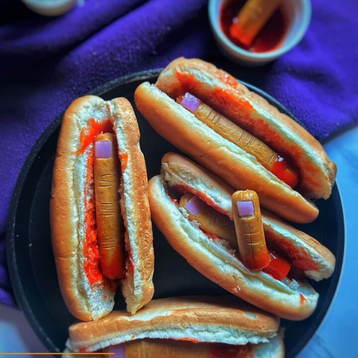 Halloween Hot Dog Fingers