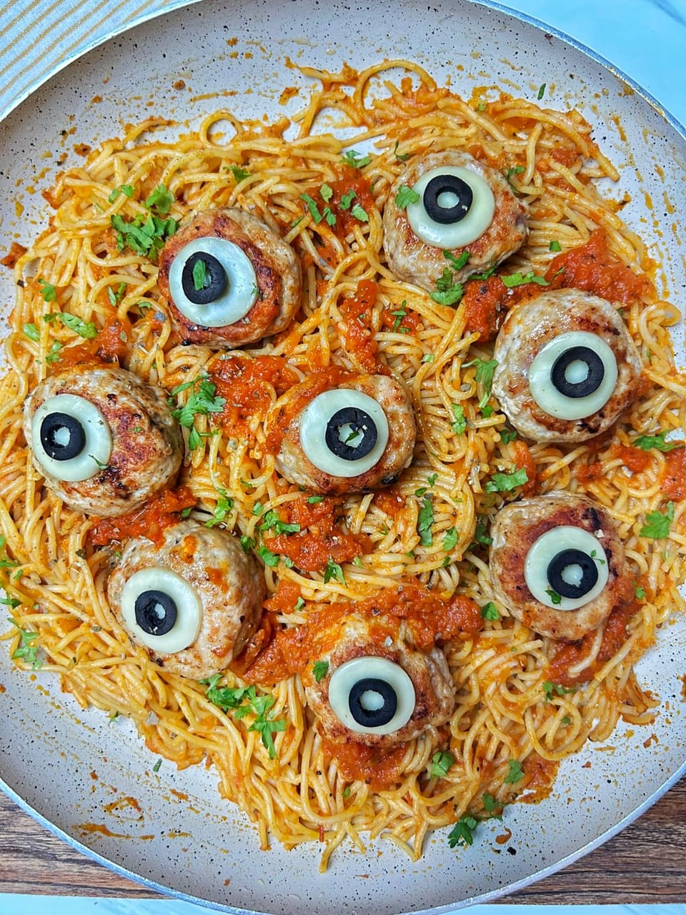 spaghetti and eyeballs spaghetti and eyeballs