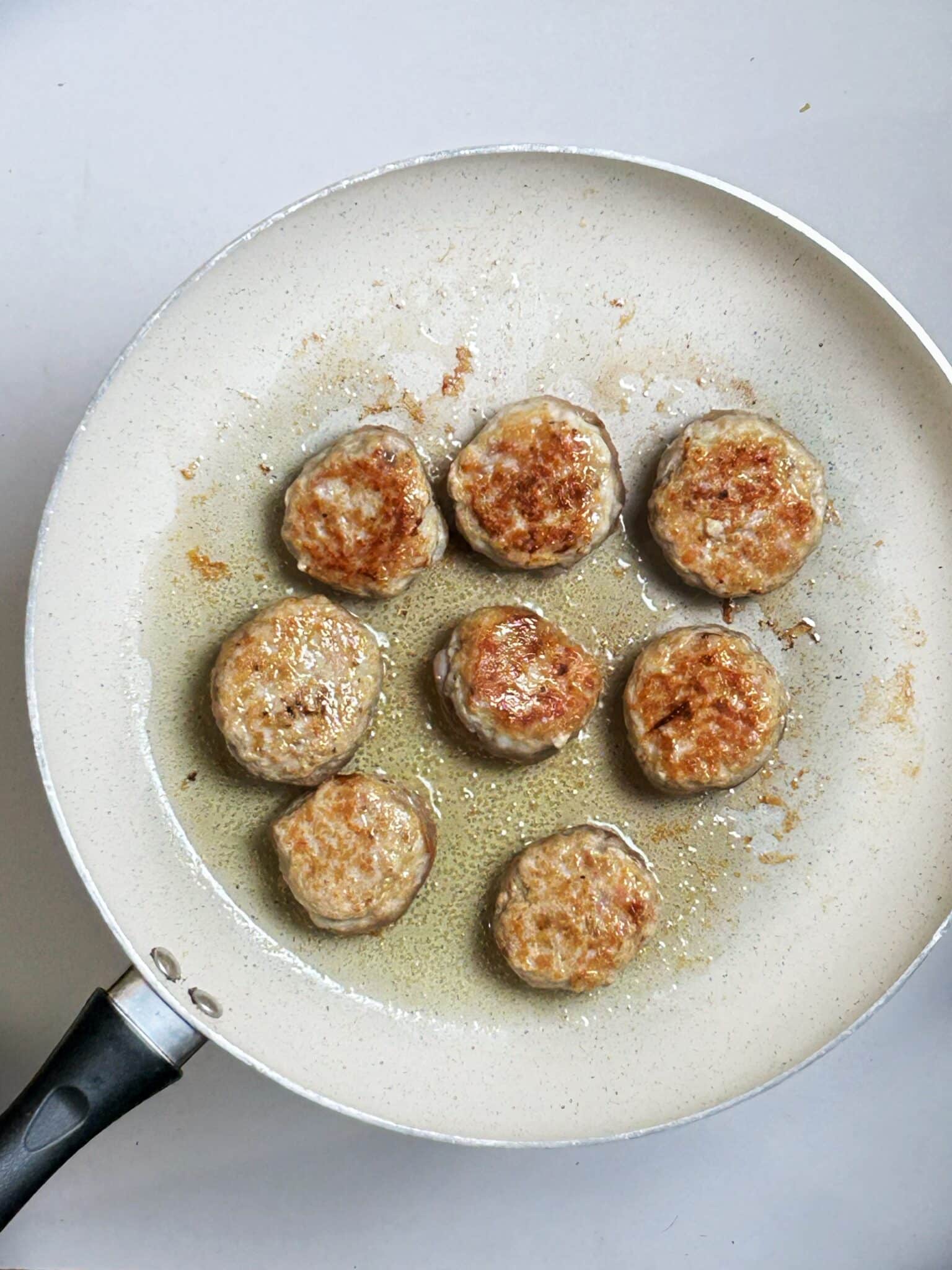frying meatballs frying meatballs