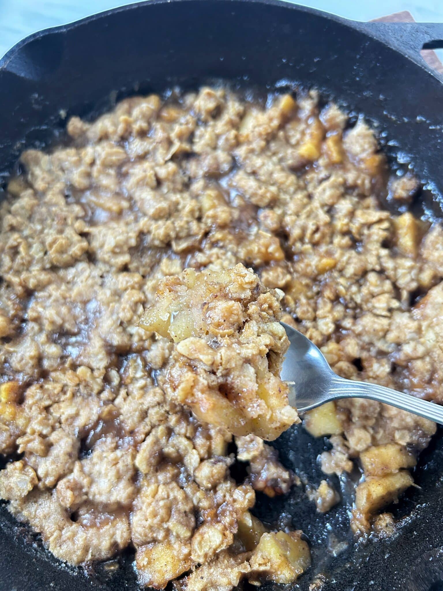 Baking until the topping is golden and bubbly Baking until the topping is golden and bubbly
