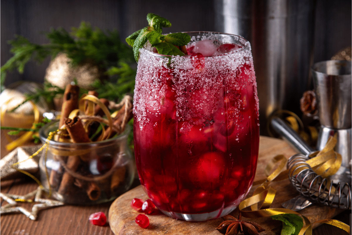 Pomegranate Mojito Mocktail Pomegranate Mojito Mocktail