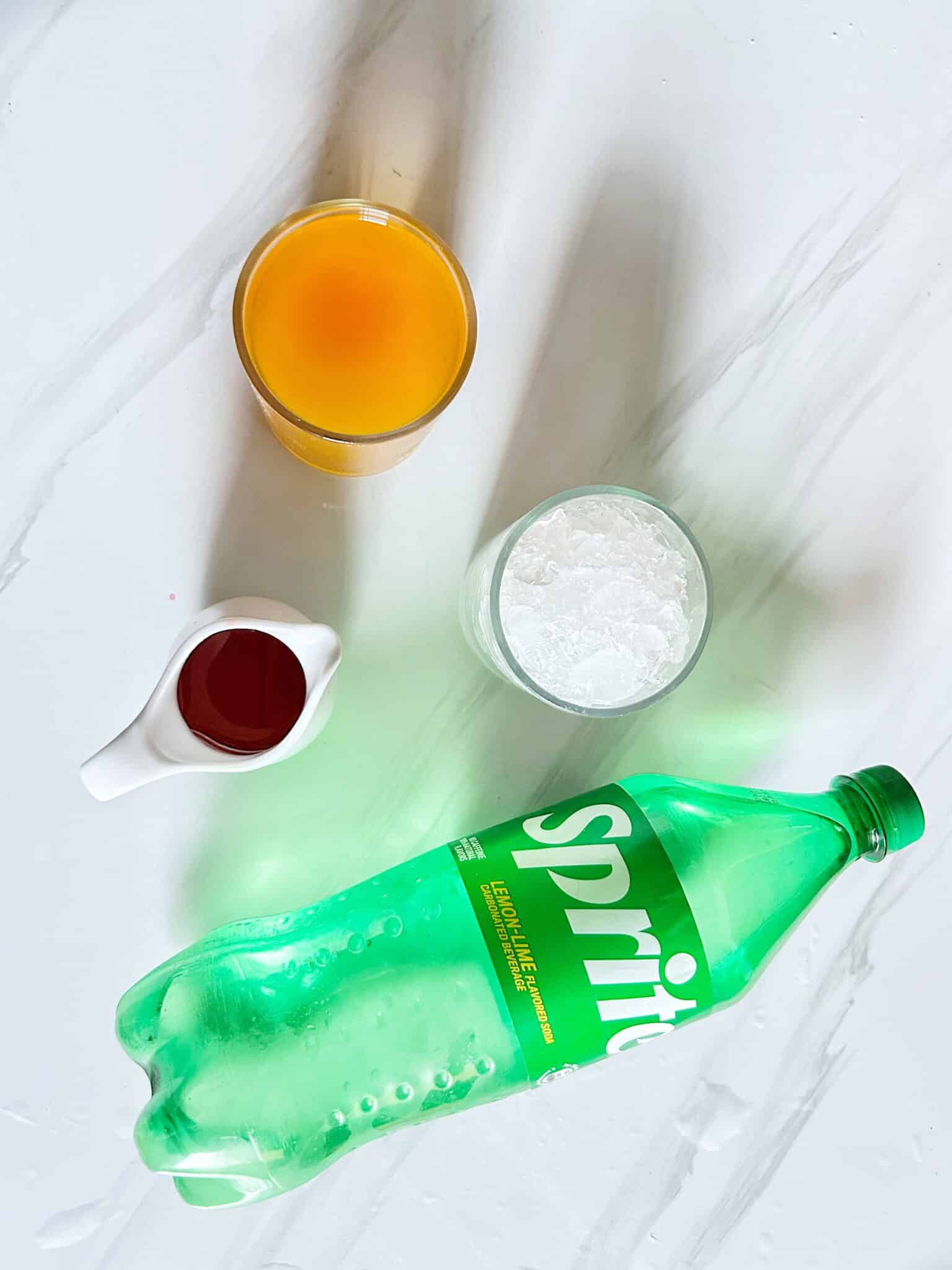 Ingredients For Virgin Sunset Mocktail Recipe Ingredients For Virgin Sunset Mocktail Recipe