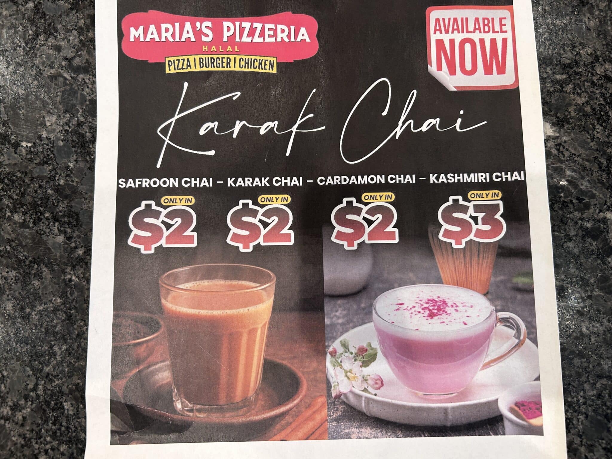 Maria’s Pizzeria Chai Menu Maria’s Pizzeria Chai Menu