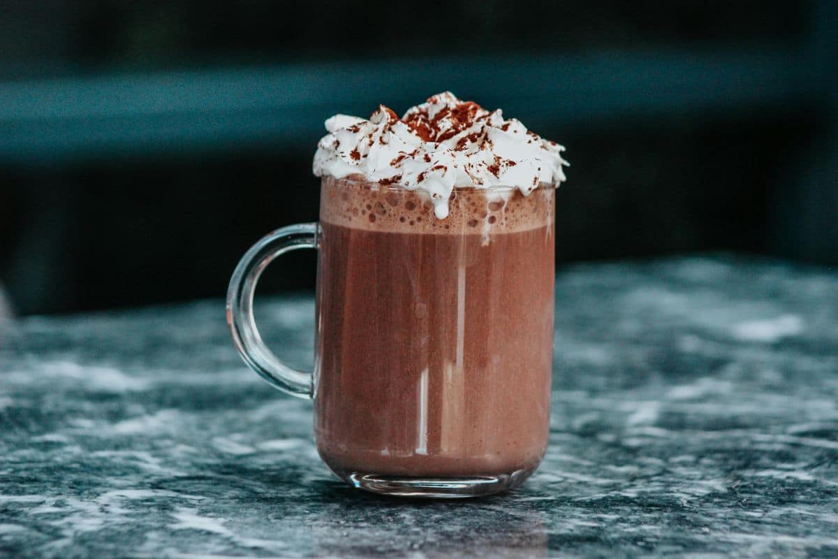 aesthetic looking hot chocolate drink aesthetic looking hot chocolate drink