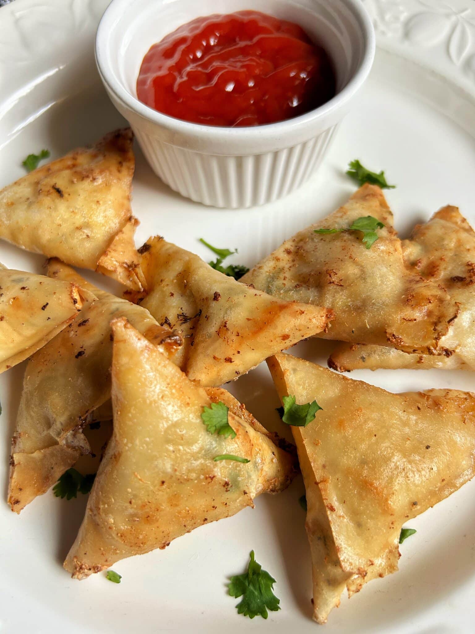 Chicken Malai Boti Samosa Chicken Malai Boti Samosa