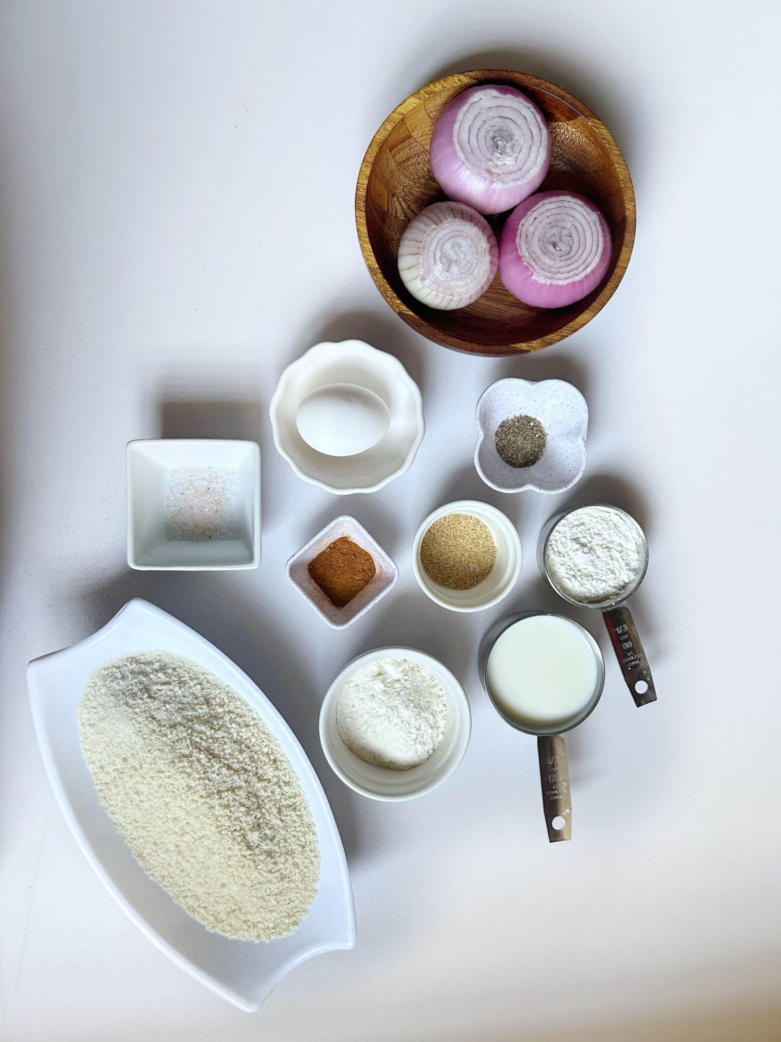 Ingredients for Easy Onion Rings Recipe Ingredients for Easy Onion Rings Recipe