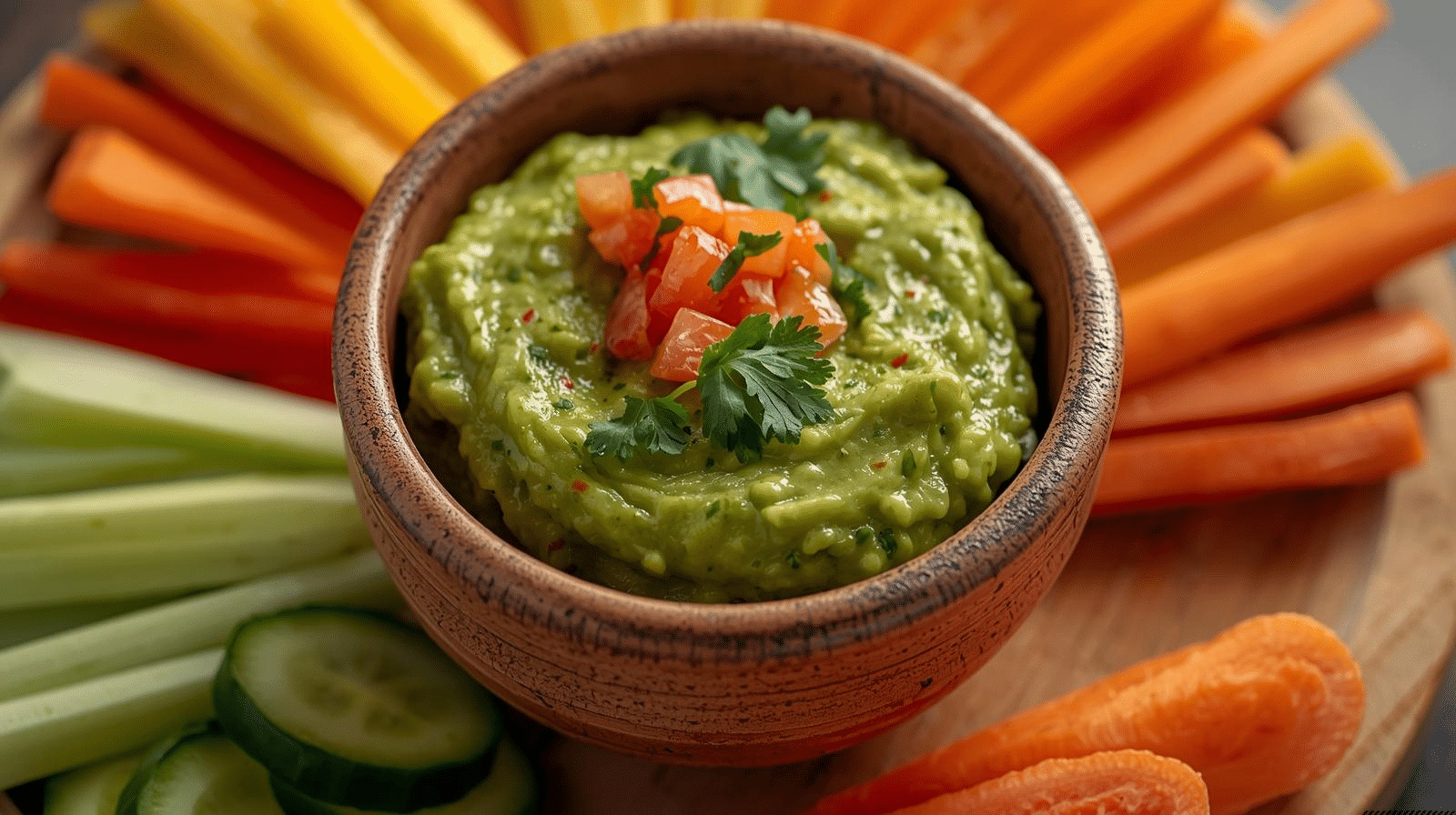Guacamole with Veggie Sticks Guacamole with Veggie Sticks