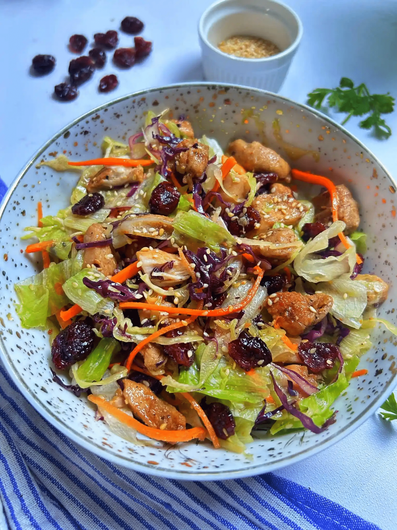 Asian Chicken Cranberry Salad Asian Chicken Cranberry Salad