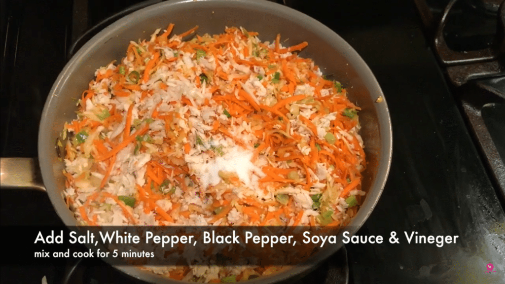 add all the spices in the mixture