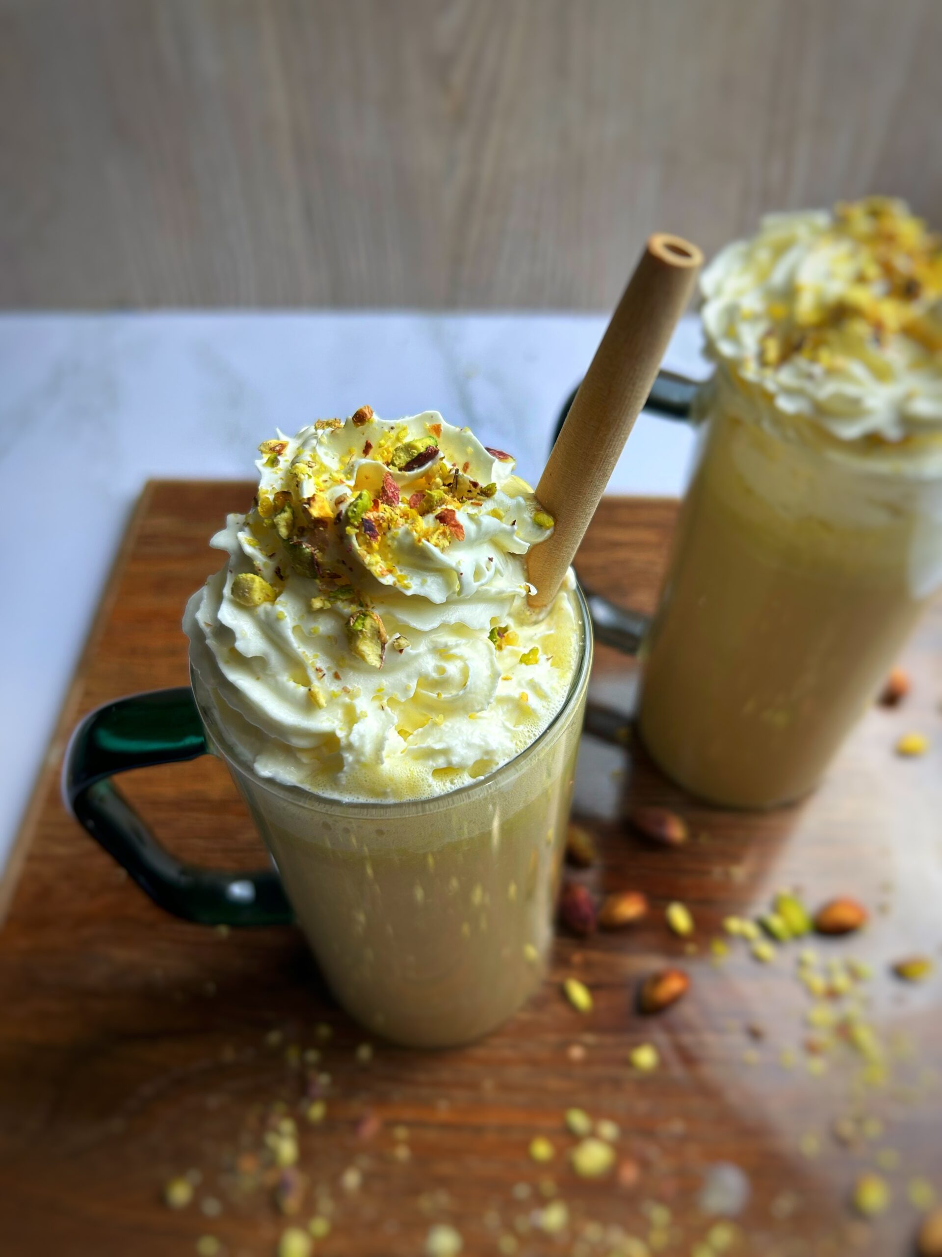 iced pistachio frappe iced pistachio frappe