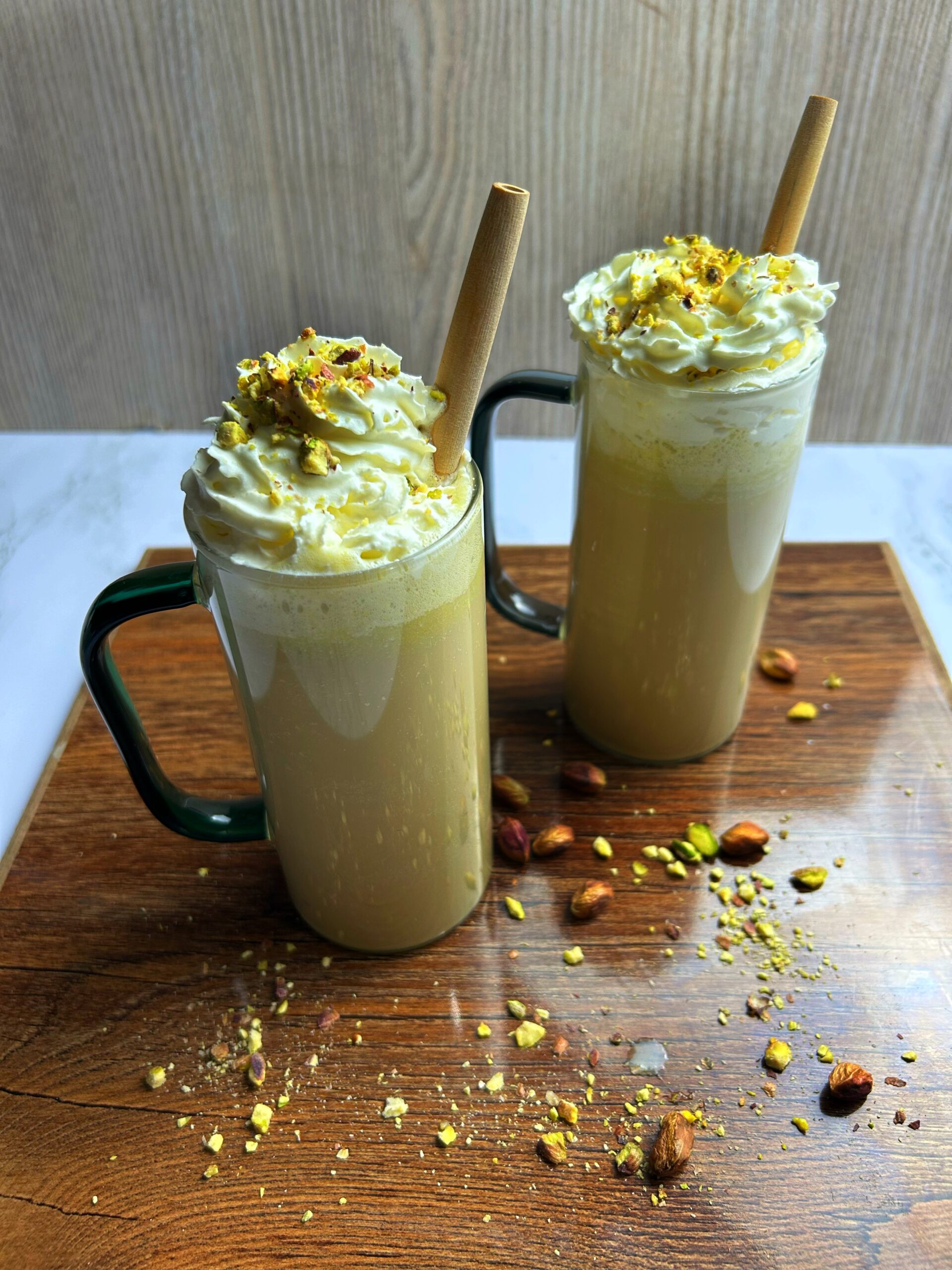 iced pistachio frappe iced pistachio frappe