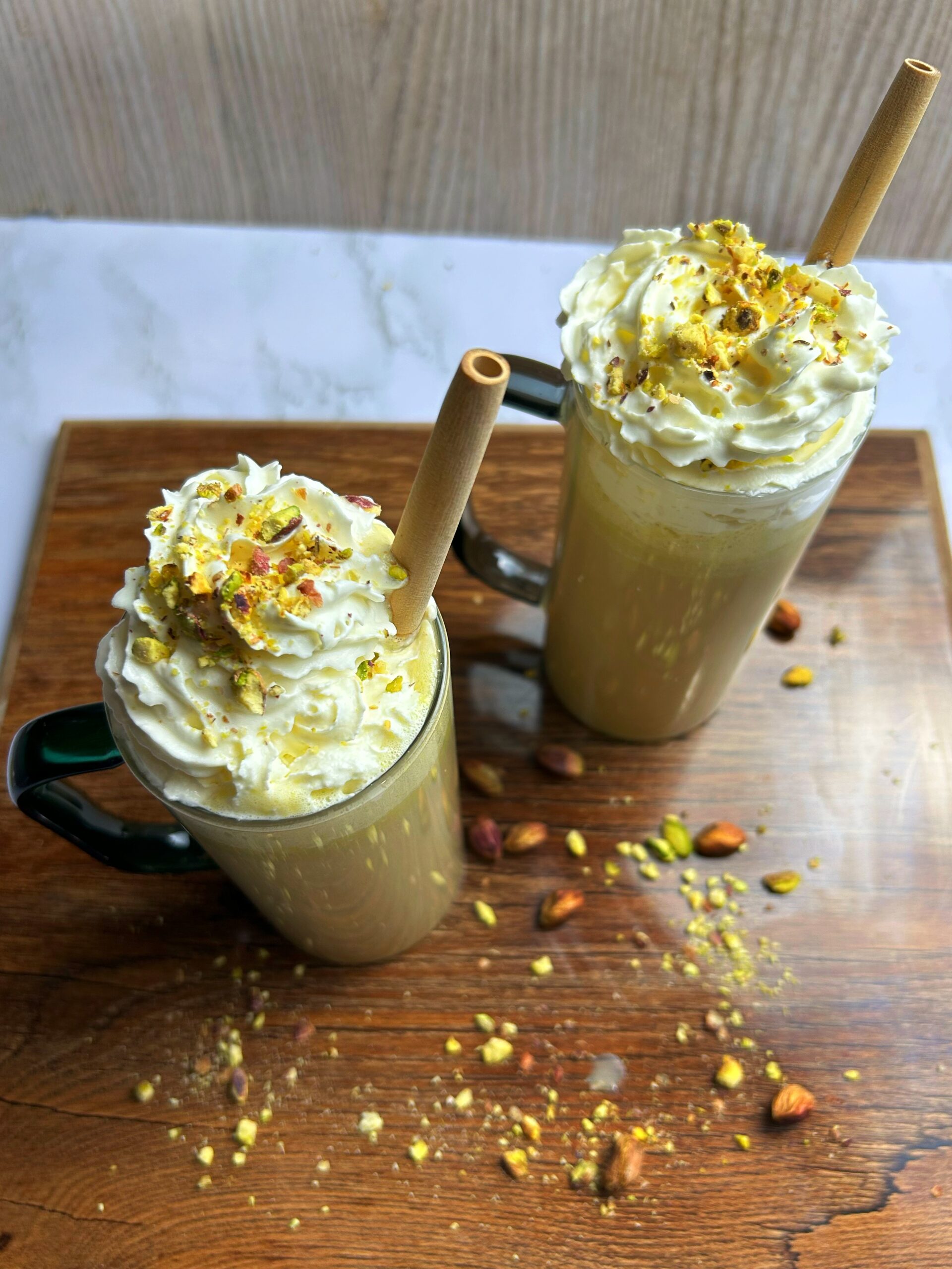 iced pistachio frappe iced pistachio frappe