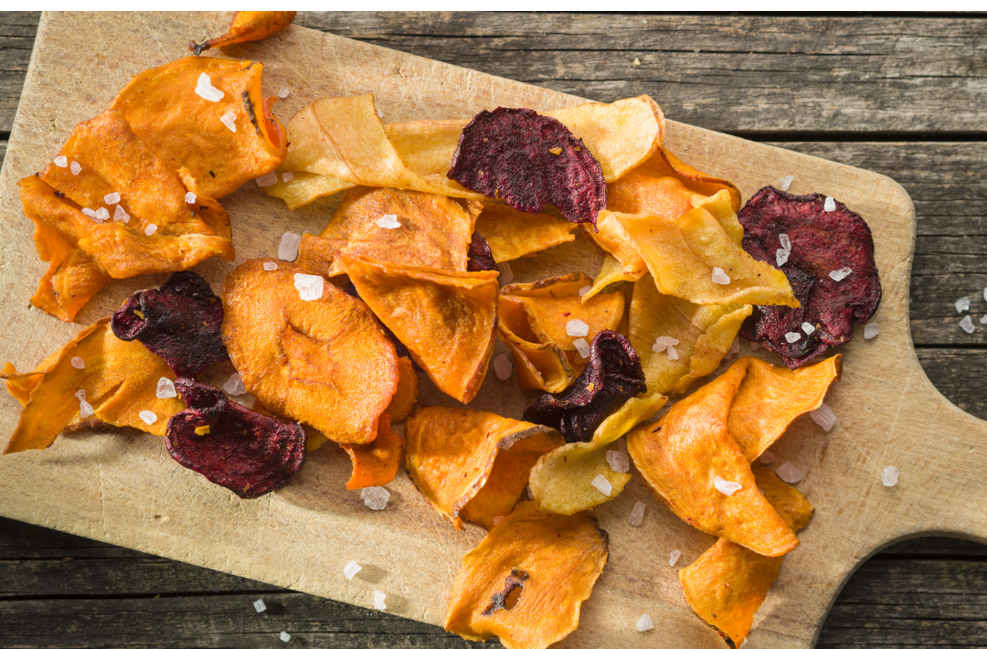 Healthy meals and snacks ideas for teens: Vegie chips