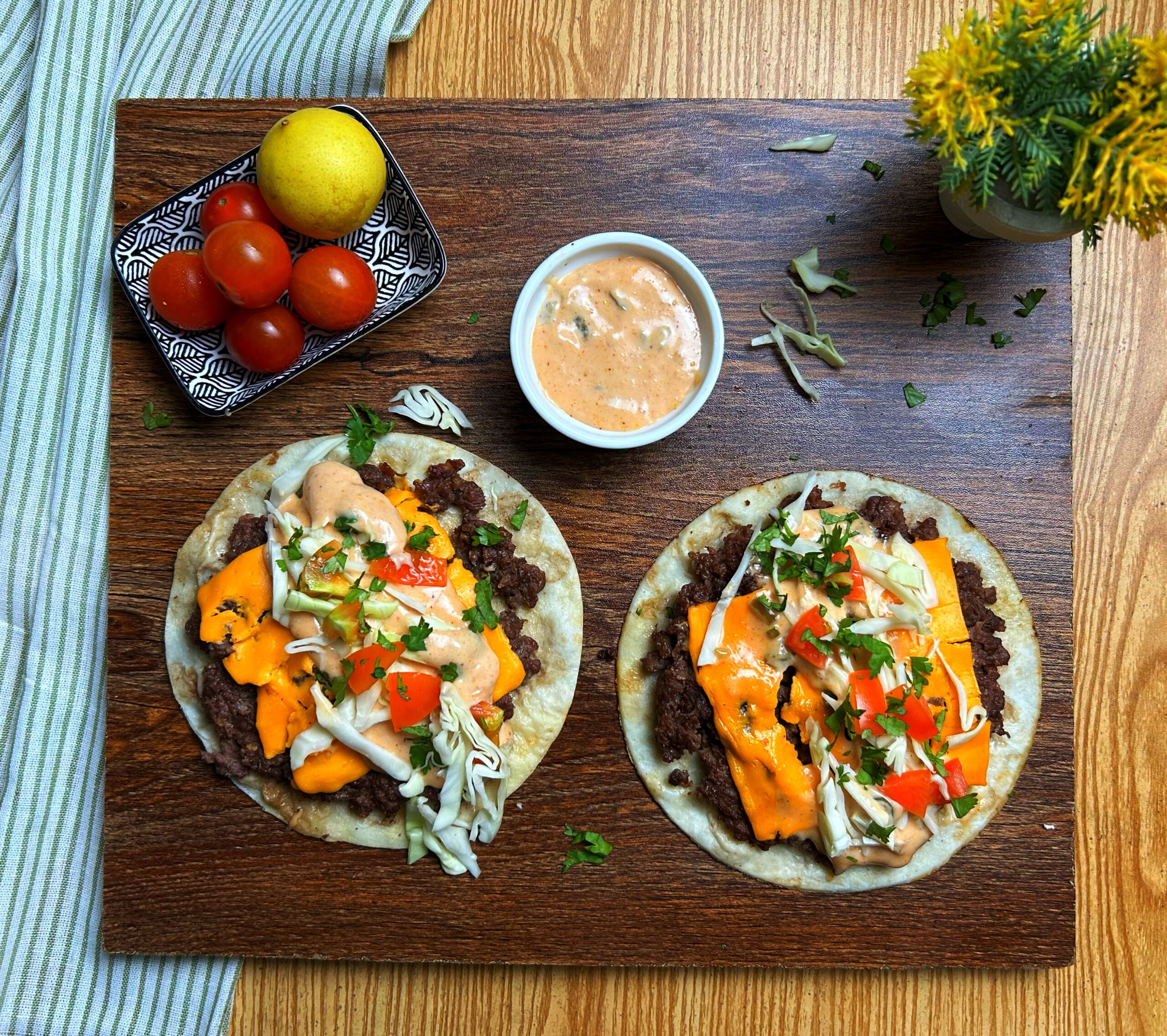 smash burger tacos ready to serve smash burger tacos ready to serve