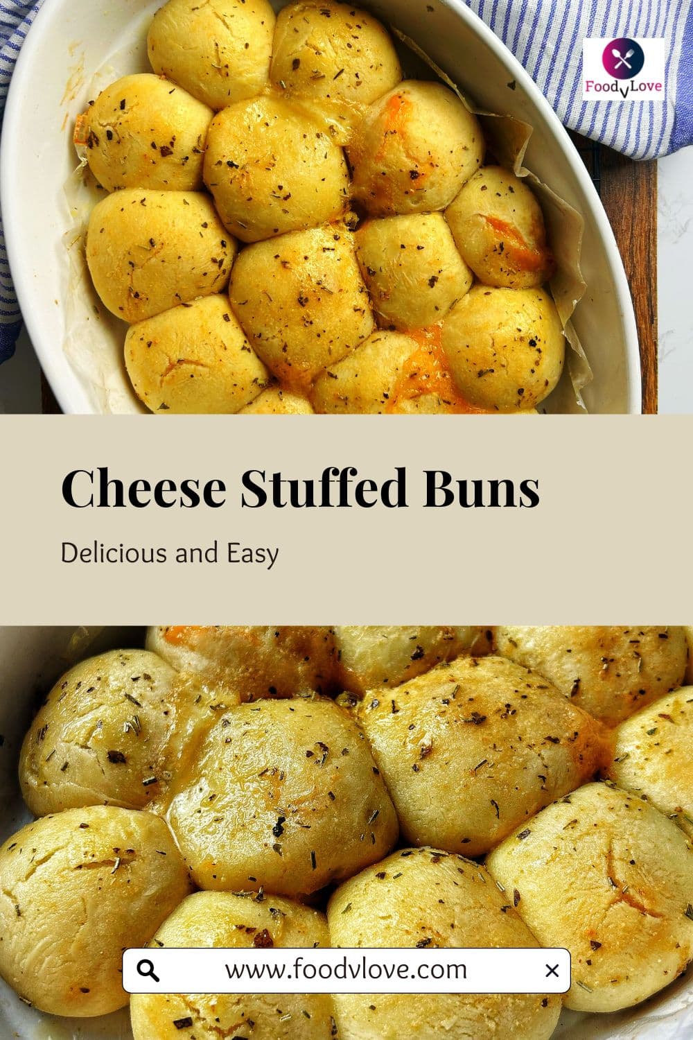 Cheese Stuffed Buns Recipe
