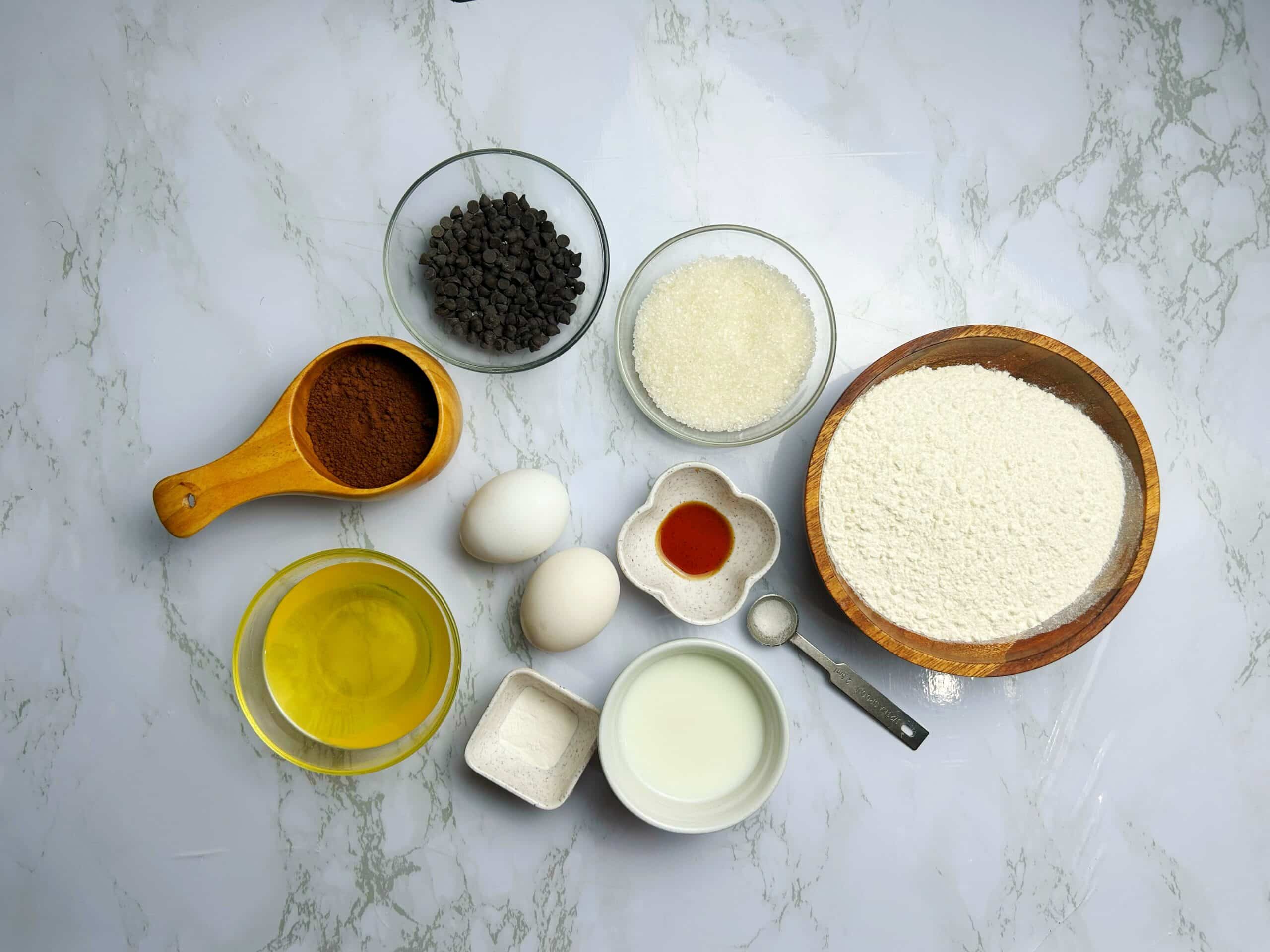 ingredients for gluten free brownies