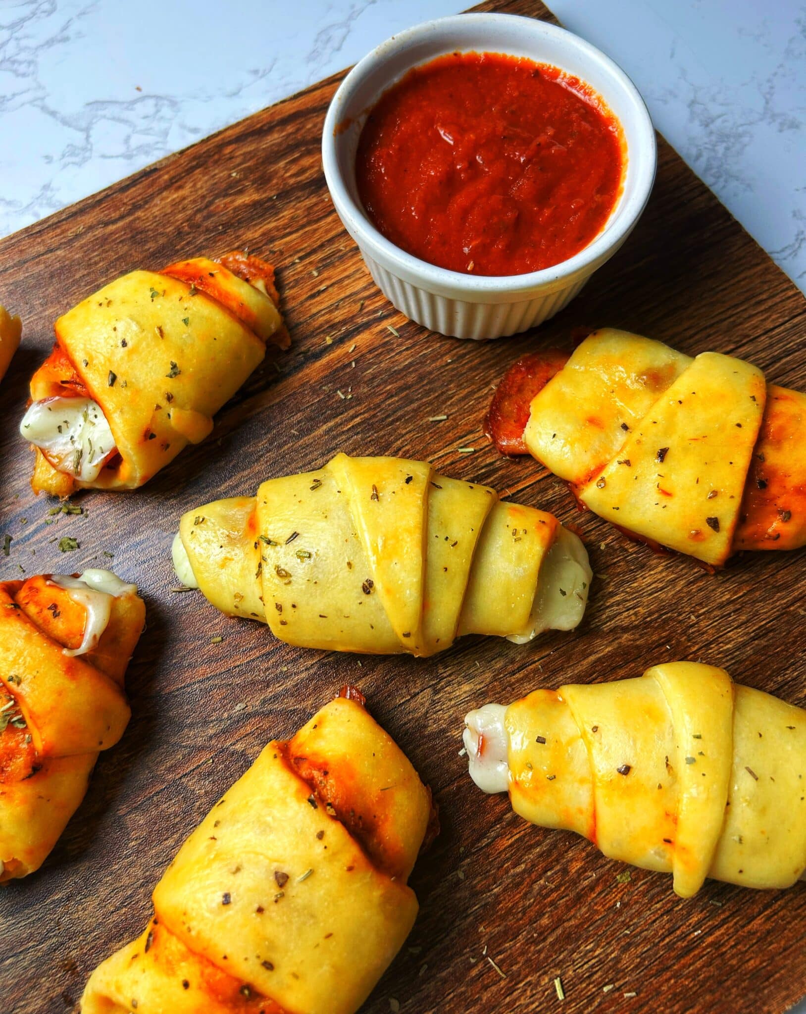 pepperoni pizza rolls ready to eat