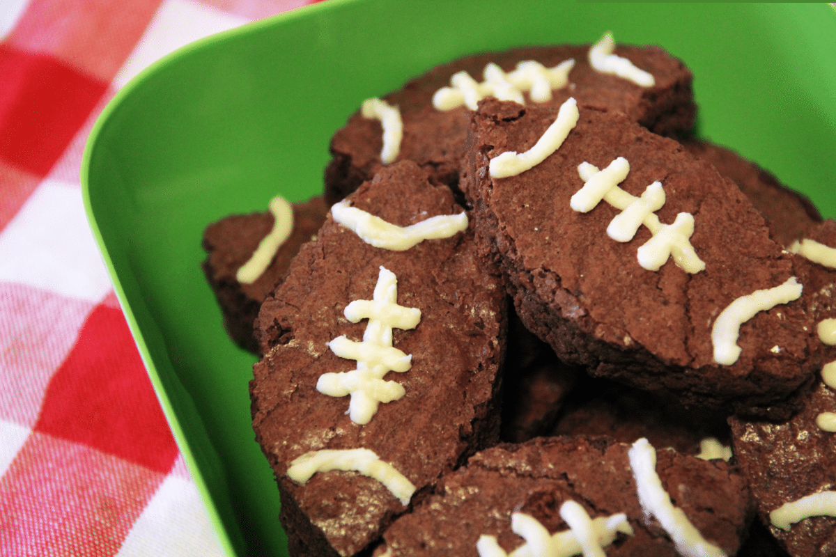 Super Bowl Desserts Football Brownies