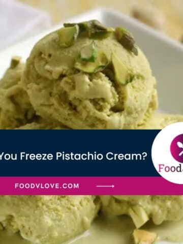 can you freeze pistachio cream