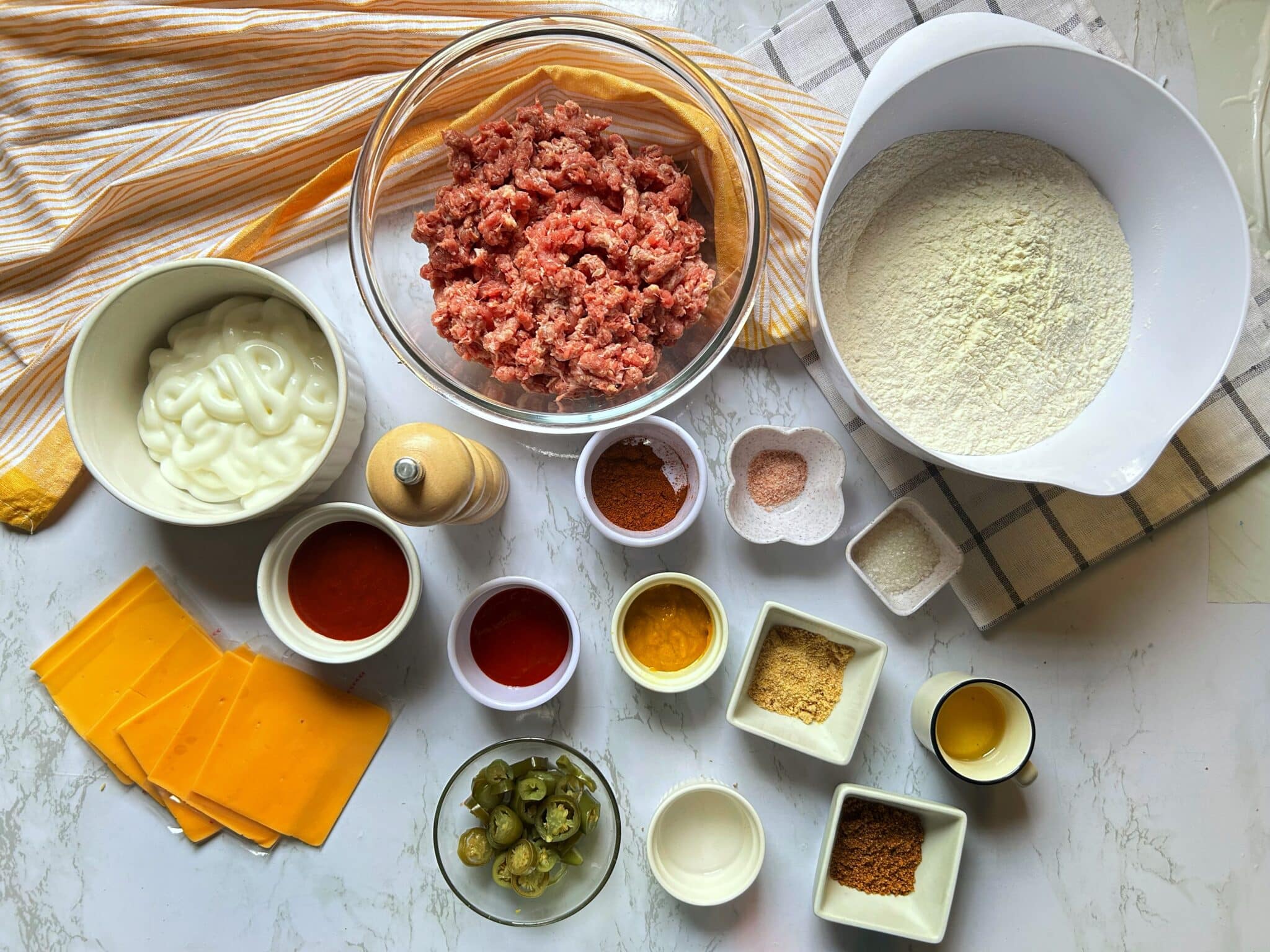 ingredients for dubai paratha smash burger