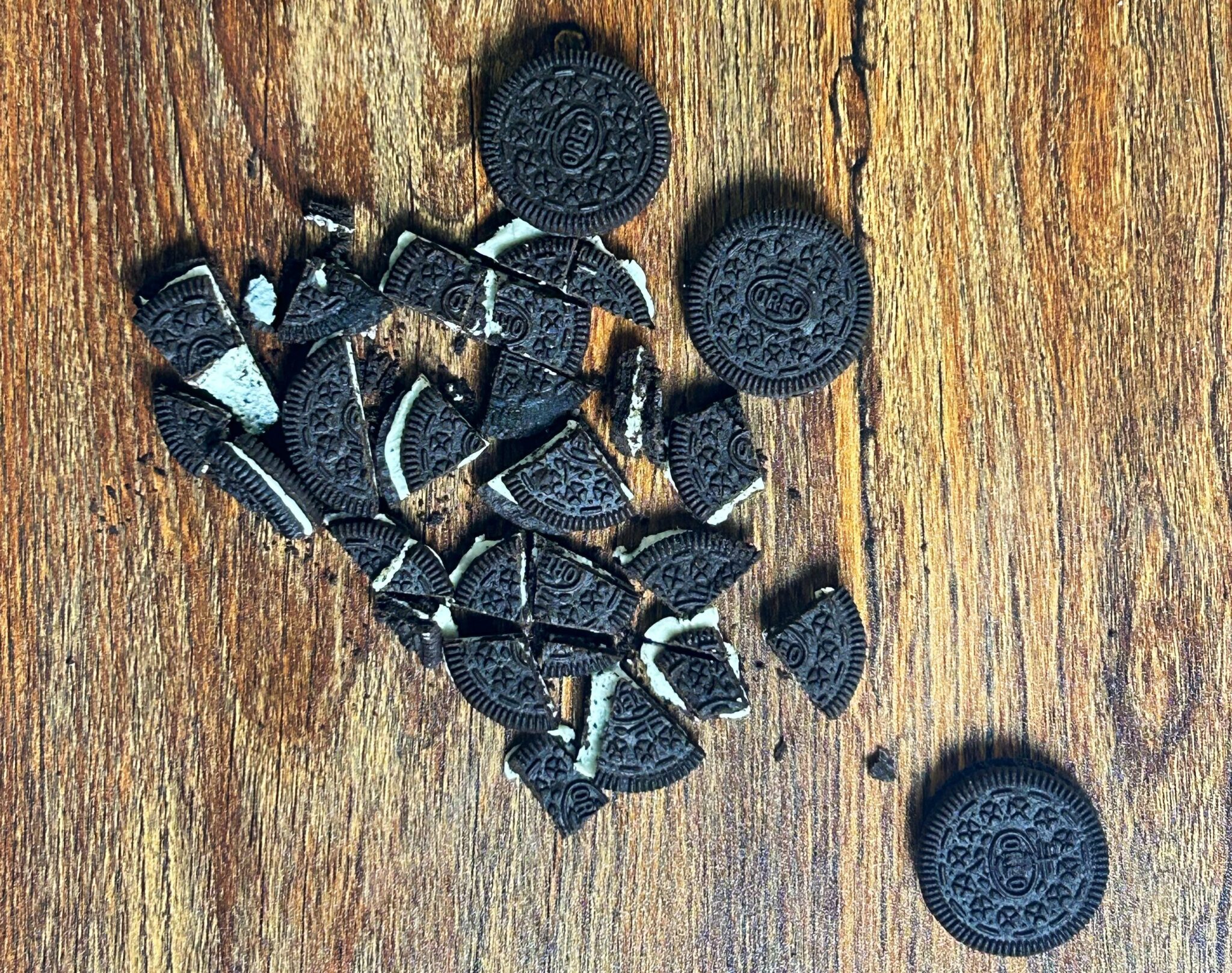 crushing oreos