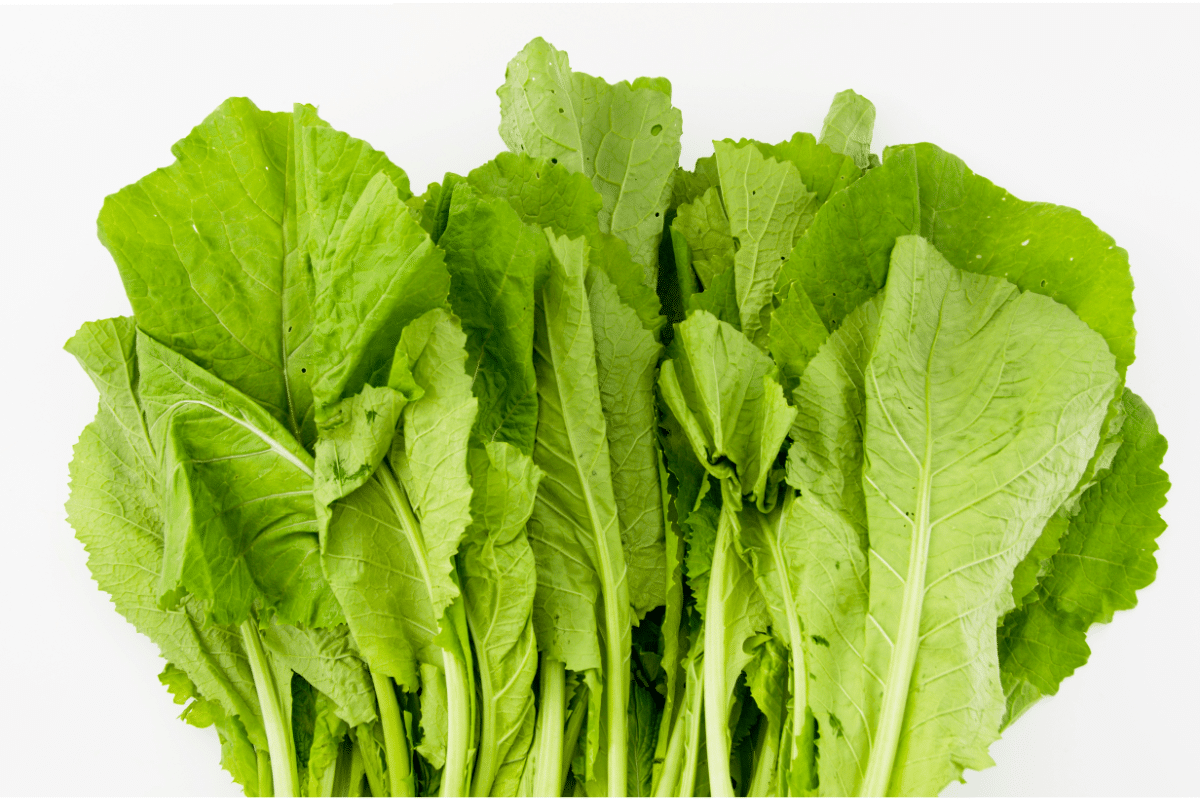 a food that starts with the letter I: Indian mustard greens
