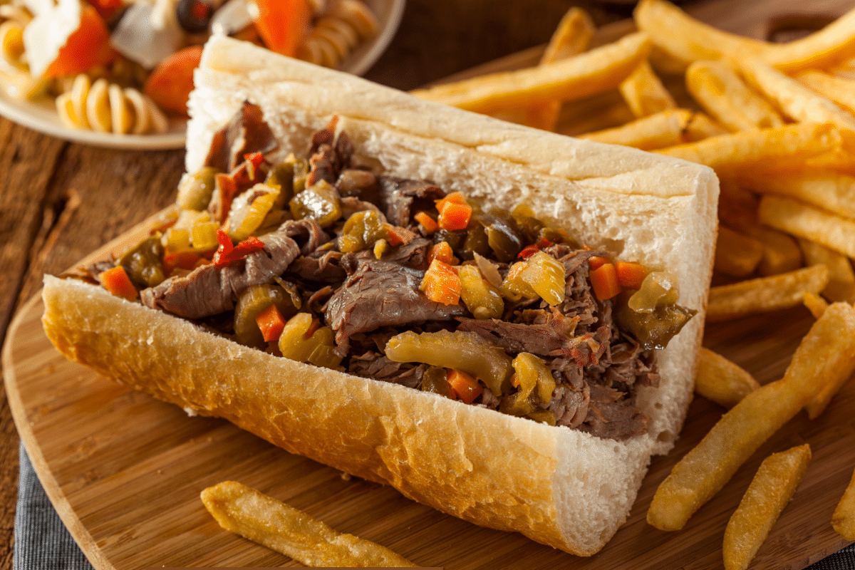 Main Dishes that start with I: Italian Beed Sandwich