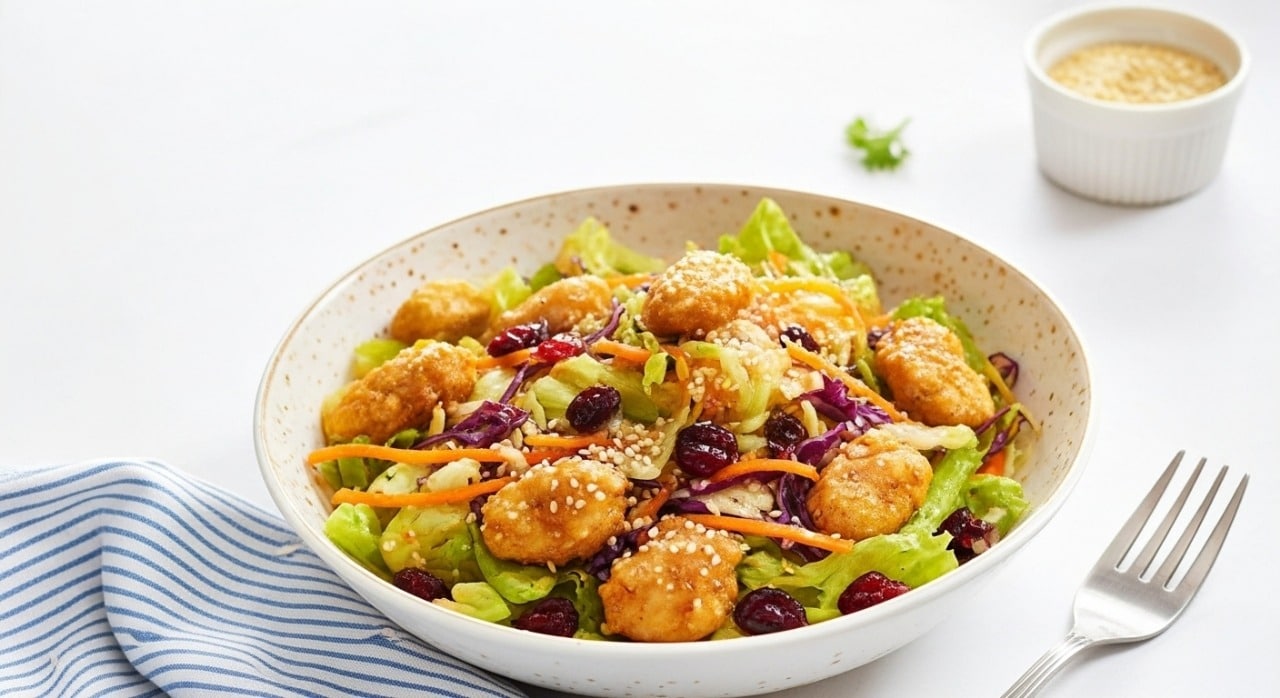 asian chicken cranberry salad