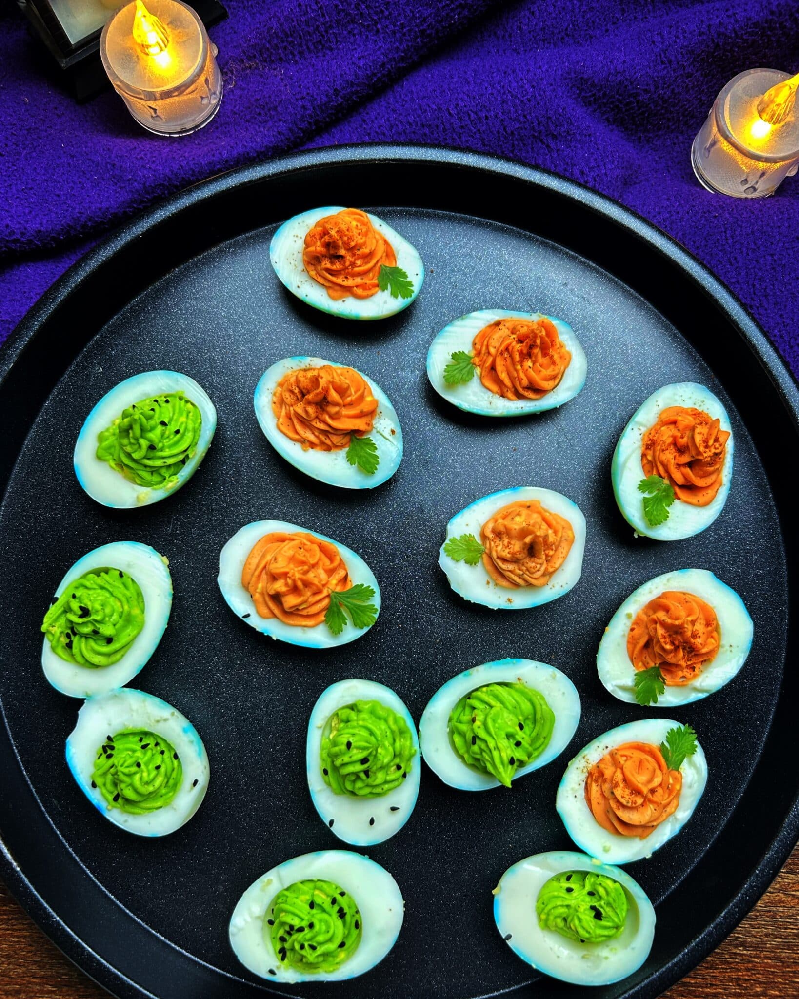 Halloween Deviled Eggs