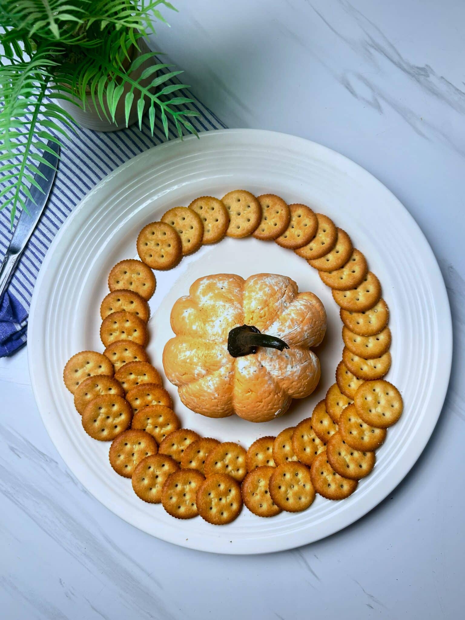 Pumpkin Shaped Cheeseball
