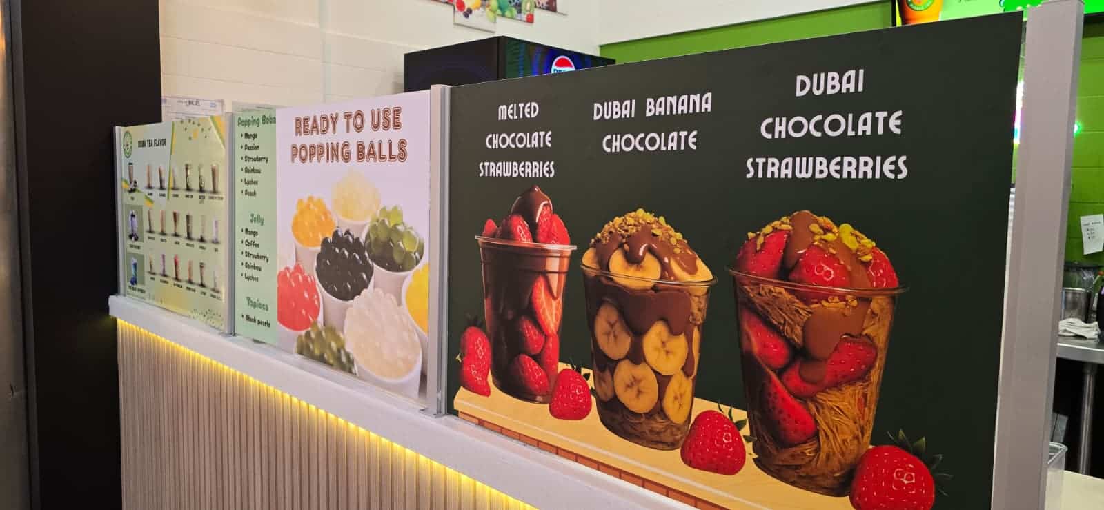 Menu Card Boba Doze